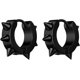 thumbnail image 1 of Pendientes colgantes vanguardistas, joyería punk, negro/acero inoxidable/chapado en oro de 18 quilates Xemadio LRWJ185-2, 1 of 7
