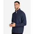 thumbnail image 2 of North End NE725 Men's Spirit Textured Quarter-Zip Pullover-Classic Navy Heather-5XL, 2 of 6