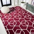 thumbnail image 4 of JONATHAN Y SUPERSOFT 8 x 10 Area Rug, Tumbling Blocks Geometric - Red/White, SEU101I-8, 4 of 8