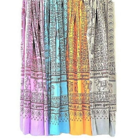 OM703015-Gray Hare Krishna OM Meditation Yoga Prayer Shawl - Grey