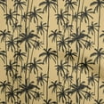 thumbnail image 1 of oneOone Cotton Silk Dark Beige Fabric Tropical Tree Quilting Supplies Print Sewing Fabric By The Yard 42 Inch Wide, 1 of 4