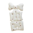 thumbnail image 2 of Cojín para cochecito de bebé, accesorios para cochecito transpirables para niños, soporte suave, alfombrilla gruesa y cómoda con forro para cochecito Cereza, 2 of 9