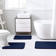 thumbnail image 6 of Walensee Memory Foam Bath Rug, 24"x36", Navy, Non Slip Bathroom Mat, Machine Wash, 6 of 6