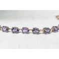 thumbnail image 3 of Amethyst Tennis Bracelet in Silver,Women wedding valentine gift,gold plated, 3 of 5