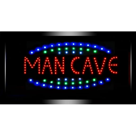 American Art Decor Man Cave Framed Flashing Marquee LED Signs