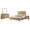 Weathered Brown/Natural Pine - 4-Piece, variant on Kaywood 4-piece Full Bedroom Set Natural Pine