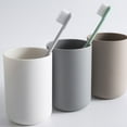 thumbnail image 2 of ziyahi 2Pcs/set Wall-mounted Toothbrush Holder Organizer Environment-friendly Plastic Toothpaste Wash Cup Mug, 2 of 9