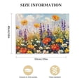 thumbnail image 3 of JEUXUS  Flowers Wall Art Canvas Daisy Colorful 3d Textured Picture Landscape Wildflowers Painting, Purple Yellow Floral Artwork Large Framed for Living Room Bedroom Bathroom Office Home Decor, 3 of 6