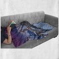 thumbnail image 6 of Winter Soft Flannel Fleece Throw Blanket, Majestic Winter Sunrise Landscape and Ski Resort Spruce Pine Forest French Alps, Cozy Plush for Indoor and Outdoor Use, 70" x 90", Multicolor, by Ambesonne, 6 of 6