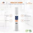 thumbnail image 3 of Aquaboon 5 Micron 20" x 2.5" String Wound Sediment Water Filter Cartridge | Universal Replacement for Any 20 inch RO Unit | Compatible with 101-230, PD-5-20, AP110-2C, P5-20, CFS124-C20, 25-Pack, 3 of 8