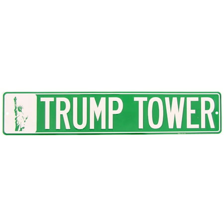 NY Trump Tower Metal NYC Street Sign President Donald J POTUS Bar Pub Wall