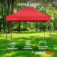 thumbnail image 2 of Carpa Toldo 2x3M Reforzado Plegable Impermeable Facil Armado Y Transporte para Jardín Casa Exterior Uso Rudo Acero Lona (Rojo), 2 of 7