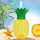 thumbnail image 4 of Copa De Fiesta De Verano Hawaiana 3/6 piezas 500ml vaso para beber con forma de piña/fresa con pajita para fiestas (1 piña), 4 of 9