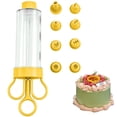thumbnail image 2 of Kaireo Deviled Egg Piping Tool – 8 Piping Tips Comfort Grip Egg Filling Injector, Non-Stick Deviled Egg Maker & Pastry Filler for Home Baking, Cupcake Decorating & Food Making, 2 of 5