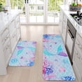 thumbnail image 6 of Mermaid Bathroom Rug Sets 2 Piece, Soft and Absorbent Bath Mats for Girls, Washable Bath Rugs Non Skid for Bedroom Living, Mermaid Bathroom Decor, 17.3"x 30" +17.3"x 47", 6 of 6