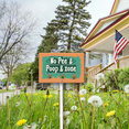 thumbnail image 5 of Eveokoki No Pee and Poop Zone Sign 12 x 8 Inches No Poop and Pee Dog Yard Warning Sign Sturdy Aluminum Weatherproof UV Protect Easy to Install, 5 of 6