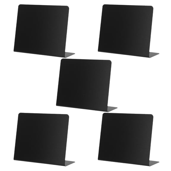 MERRYHAPY 5Pcs Black Chalkboard Signs for Table Message Writing Reusable Desktop Memo Boards