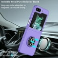 thumbnail image 5 of Jiahe Cover for Samsung Galaxy Z Flip5.6.7 inch Case,Slim Magnetic Shockproof Built-in Rotation Ring Stand Anti-fall Support Magnetic Car Mount Case for Samsung Galaxy Z Flip5,Purple, 5 of 9