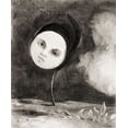 thumbnail image 2 of Redon, Odilon 26x31 Black Ornate Wood Framed with Double Matting Museum Art Print Titled - Strange Flower (Little Sister of the Poor), 2 of 4