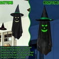thumbnail image 4 of HHJZPR Halloween Glow-in-the-Dark Witch Ghost Hanging Decor, 39" Spooky Prop for Porch & Party, 4 of 6