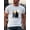 White, variant on Summer men's high quality thickened 220g boutique cotton round neck T-shirt Creative Statue of Liberty print top short sleeve T-shirt
