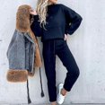thumbnail image 5 of Women's Tracksuit Long Sleeve Round Neck Sweatshirt + Drawstring SweatpantsXL, 5 of 5