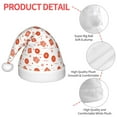 thumbnail image 6 of Cauagu Pastry Pattern Christmas Hat for Kids,Xmas Holiday Hat Santa Hat for Boys & Girls Festive Headwear Accessories for Christmas/New Year/Holiday, 6 of 6