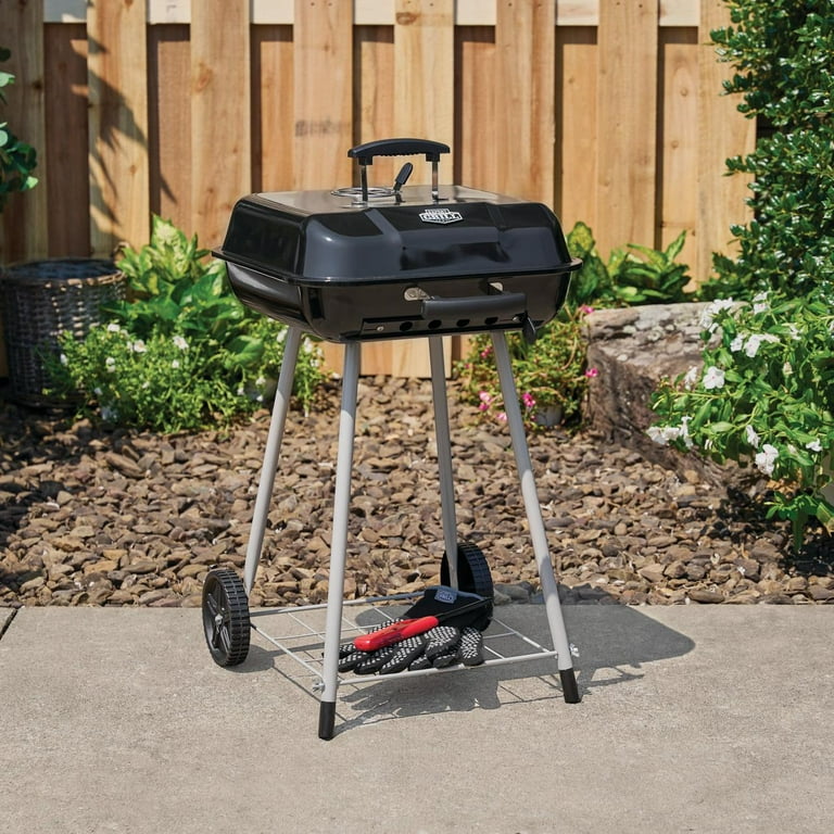 Expert Grill 17.5-inch Charcoal Grill with Wheels, 302 Sq In