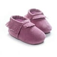 thumbnail image 2 of Unisex Baby Soft Sole Tassels Crib Shoes Moccasins Loafers, 2 of 5