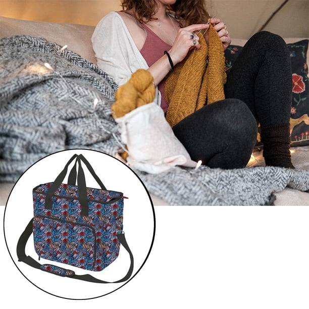 Bolsa De Tejer BLESIY Organizador De Bolsas Divisor Interior Para Agujas De Tejer