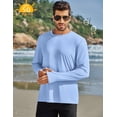 thumbnail image 3 of Pinspark 2 Pack Men's Rash Guard Shirts with Thumb Holes Lightweight UPF 50+ Long Sleeve Sun Shirt Quick Dry Fishing Shirt for Men, 3 of 6