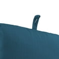 thumbnail image 6 of Jordan Manufacturing 45" x 22" Celosia Legion Blue Crosshatch Rectangular Outdoor Chair Cushion with Ties and Hanger Loop, 6 of 13