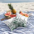 thumbnail image 5 of Outdoor Pillow Cover Watercolor Green Leaves Set of 2 Waterproof Throw Pillowcases Simple Plant Decorative Patio Furniture Pillows for Couch Garden Indoor & Outdoor Use, 5 of 9