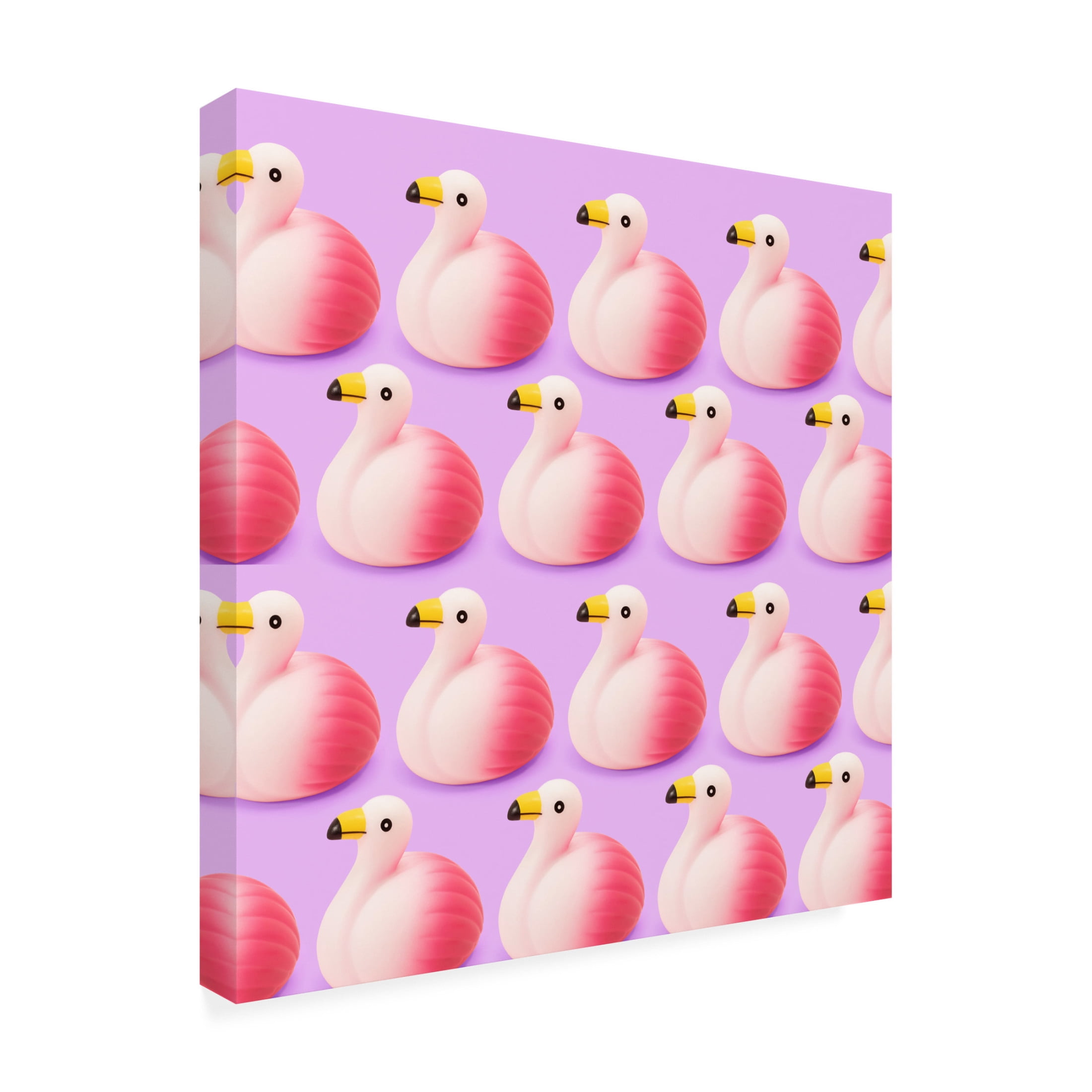 Canvas Wall Art - Julia Ramiro 'Flamencos.' Wall Art for Living Room, Bedroom, or Office Décor by Trademark Fine Art - 18 x 18 Inches