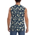 thumbnail image 4 of Haiem Men's Daisy Floral B Print Tank Tops Summer Sleeveless Cut Off Workout T-Shirts Fitness Vest Athletic Undershirts-XX-Large, 4 of 8