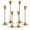 Gold, variant on 6PCS Candle Holders, Candlestick Metal Holders Taper Candle Holders, Vintage Decorative Candle Holder for Home Gatherings Parties Wedding Festive Christmas Mantel Centerpieces Decor, Gold