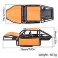thumbnail image 3 of Tholdsy RCGOFOLLOW carcasa de coche duradera de plástico para 1/18 Rc Car Shell Trx4m RC pieza de coche RC accesorios de coche piezas de Kits de construcción modelo Naranja, 3 of 6