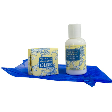 Greenwich Bay - Lotion & Soap Gift Bag Set - Fresh Milk & Shea (The Best Milk Ever Bag)