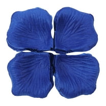 SDJMa 100 Pieces Separated Artificial Rose Petals, Fake Non-Woven Fabrics Flower Petals for Romantic Night, Wedding, Party, Events, Valentine Day, Decoration, Bulk(dark blue)