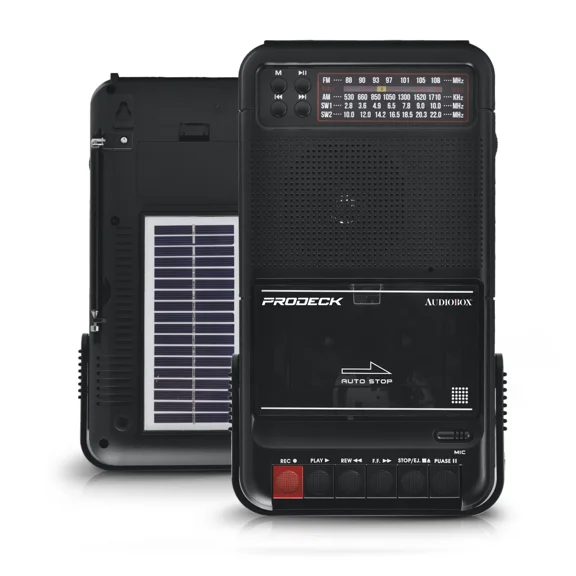 Audiobox Solar Cassette Player with Radio & Bluetooth RXC-100BT