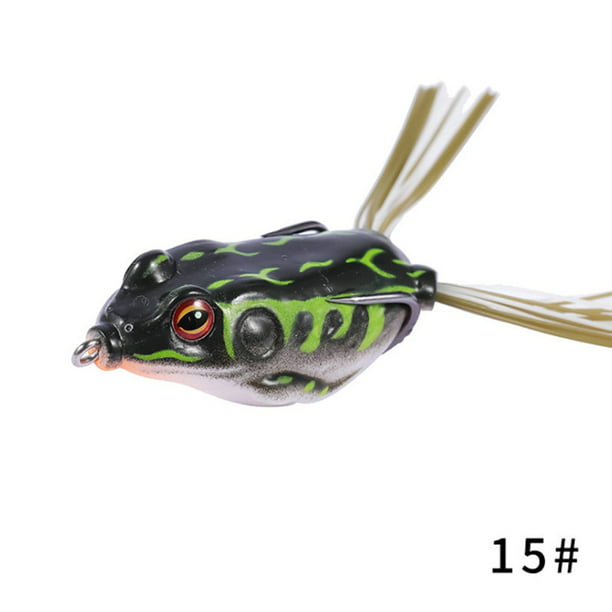 1Pc 55mm 12g Top Water Ray Frog Shape Crank Wobblers For Fly Fishing Soft  Tube Bait Japan Plastic 