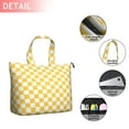 thumbnail image 2 of Yellow White Checkerboard Checkered Pattern Travel Tote Bags for Women Carry On,Large Weekender Bags for Women Travel,Multi Functional Duffle Bag for Work,Shopping,Sports, 2 of 5