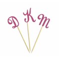 thumbnail image 3 of Darling Souvenir Custom Initials Wedding Cupcake Toppers Personalized Party Dessert Decorations - Pack Of 20, 3 of 3
