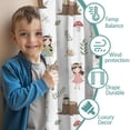 thumbnail image 3 of Blackout Kids Curtains,White Forest Fairy Pattern Childrens Insulated Curtains Set Of 2,Bedroom Essentials,Toddler Room Decor 42"x63", 3 of 5
