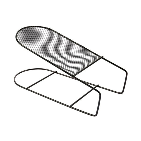 EeaseMX Organizador de zapatos con ranuras, ajustable, de hierro, de doble capa, integrado, con ahorro de espacio creativo (negro)