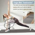 thumbnail image 3 of Toalla de Tapete de Yoga YR con Líneas de Alineación, 72''x24'' Toallas de Yoga Calientes Antideslizantes para Pilates de Gimnasio con Bolsa de Transporte, Gris, 3 of 8