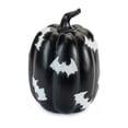 thumbnail image 3 of Melrose 55960DS Halloween Spider & Bat Pumpkin, Black & White - Set of 2, 3 of 4