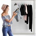 thumbnail image 5 of Set of 10 Trousers Hangers, Skirt Holder Hangers, with 2 Non-Slip and Adjustable Clips, for Hanging Trousers, Socks, Skirts - Black, 5 of 5
