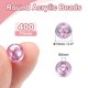 thumbnail image 2 of 400 Piezas de Perlas Acrílicas Redondas, Perlas Espaciadoras Lindas de 10 mm para Manualidades de Joyería, Fabricación de Pulseras, Aretes y Collares, Color Lila Claro, 2 of 7