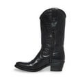thumbnail image 3 of Steve Madden Hayward Leather Block Heel Round Toe Western Boots Black Leather (10, Black Leather), 3 of 6